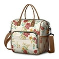 thumbnail image 1 of Abstract Floral Watercolor Lunch Tote - Large Insulated & Leakproof Bag, Multi-Pocket Thermal, 1 of 6