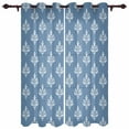Abstract Flower Hand Drawn Curtains for Living Room Window Curtain for