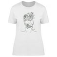 thumbnail image 1 of Abstract Flower Head T-Shirt Women -Image by Shutterstock, Female Medium, 1 of 2