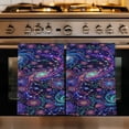 thumbnail image 1 of Abstract Flower Kitchen Towels Set of 3, Blue Purple Stars Sky Floral Leaf Absorbent Dish Towels for Kitchen, Microfiber Hand Towel, Quick Drying Tea Towel for Cleaning Decorative Dishcloths, 1 of 7