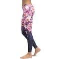 thumbnail image 1 of Abstract Flower Leggings Size: M for Women | FIERCEPULSE, 1 of 1
