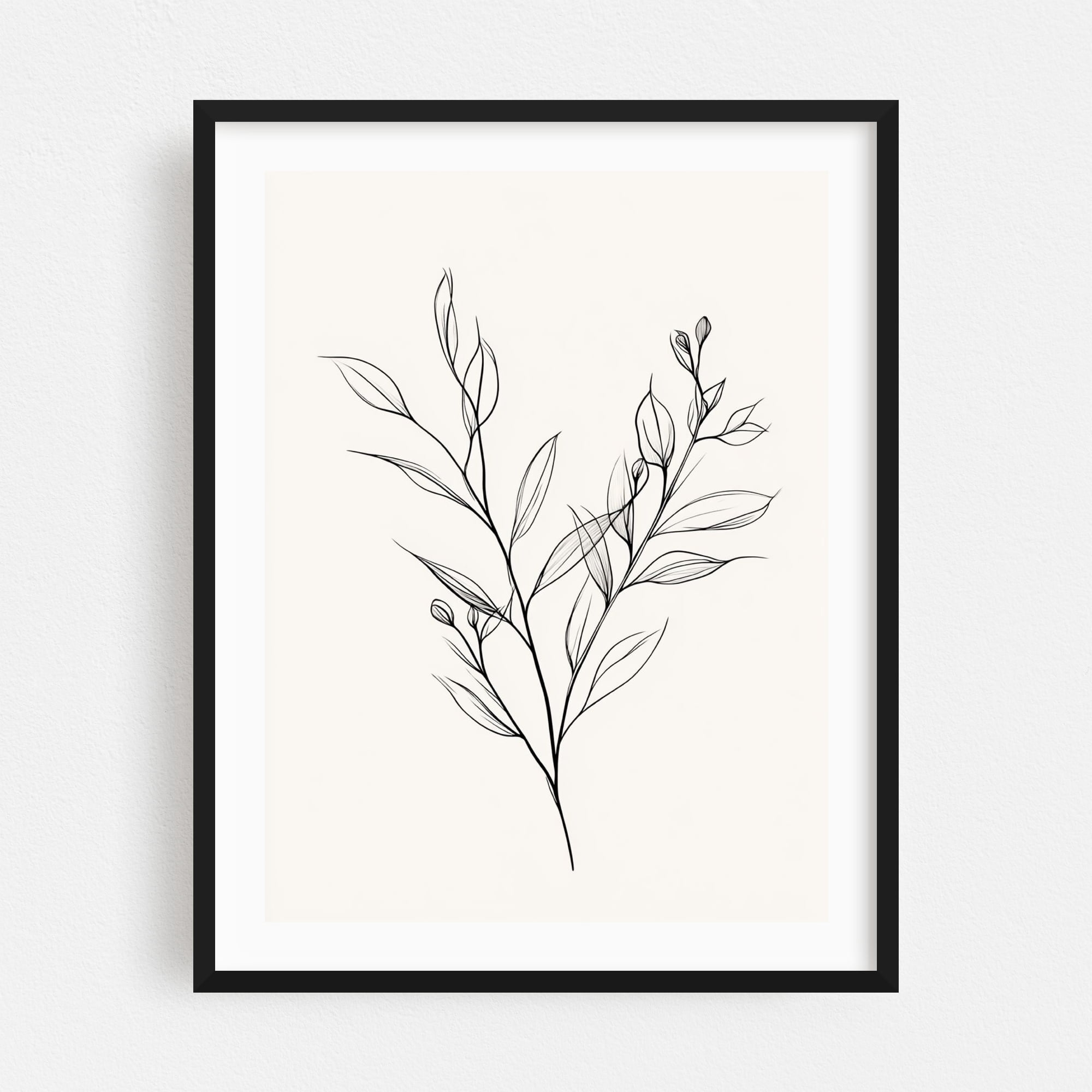 Abstract Flower Line Drawing - Line Drawing Line Art Botanical ...