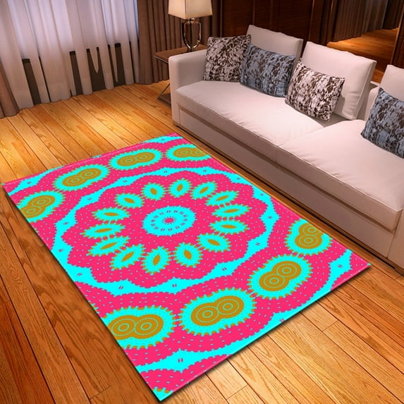 Abstract Flower Pattern Living Room Carpet Bedroom Bedside Rug Home European Style Hallway Children Floor Mat Kids Room Carpet