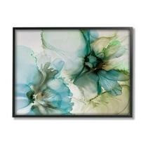 Abstract Flower Petals Blooming Abstract Graphic Art Black Framed Art Print Wall Art
