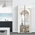 thumbnail image 1 of Abstract Flower Seaside Fridge Wallpaper Stickers Waterproof PVC Refrigerator Door Cover Wall Art Mural Landscape Mural Sticker, 1 of 6