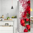 thumbnail image 1 of Abstract Flower Seaside Fridge Wallpaper Stickers Waterproof PVC Refrigerator Door Cover Wall Art Mural Landscape Mural Sticker, 1 of 6