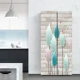 thumbnail image 1 of Abstract Flower Seaside Fridge Wallpaper Stickers Waterproof PVC Refrigerator Door Cover Wall Art Mural Landscape Mural Sticker, 1 of 6