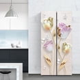 thumbnail image 1 of Abstract Flower Seaside Fridge Wallpaper Stickers Waterproof PVC Refrigerator Door Cover Wall Art Mural Landscape Mural Sticker, 1 of 5
