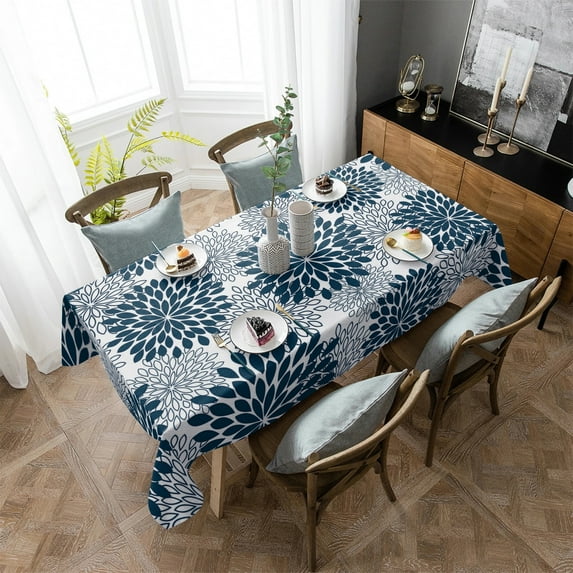 Decorative Table Cloth Rectangular White Satin Tablecloths Dining Table