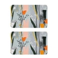thumbnail image 1 of Abstract Flowers Art Design 2 Pack 4x2.5 Inch Magnetic Stickers Thick and Strong for Fridge Dishwasher Teaching, 1 of 5