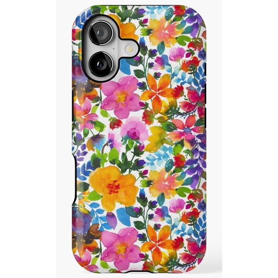 Abstract Flowers Colorful Modern Art Floral Shapes Phone Case for ...