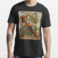 thumbnail image 1 of Abstract Flowers Essential Tees Black Size S to 5XL USA, 1 of 2