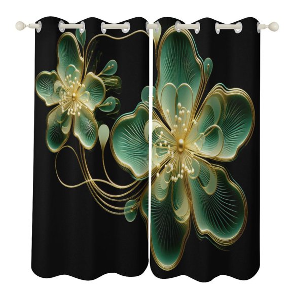 Abstract Flowers Modern Window for Living Room Curtains for Child Bedroom Kitchen Decor Blinds Drapes
