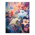 thumbnail image 1 of Abstract Flowers Pastel Watercolour Painting Dreamy Meadow Of Lilies Large Wall Art Poster Print Thick Paper 18X24 Inch, 1 of 5
