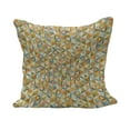 thumbnail image 1 of Abstract Fluffy Throw Pillow Cushion Cover, Flower of Life Design Vintage Colors Oval Shapes Lines Geometrical Retro Pattern, Decorative Square Accent Pillow Case, 24" x 24", Multicolor, by Ambesonne, 1 of 5