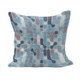 thumbnail image 1 of Abstract Fluffy Throw Pillow Cushion Cover, Grunge Retro Pattern with Circles Large Dots Rounds Art, Decorative Square Accent Pillow Case, 26" x 26", Pale and Sky Blue Mauve, by Ambesonne, 1 of 5
