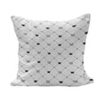 thumbnail image 1 of Abstract Fluffy Throw Pillow Cushion Cover, Kings Crown Classic Empire Royal on Contemporary Simplistic Display, Decorative Square Accent Pillow Case, 16" x 16", Black White, by Ambesonne, 1 of 5