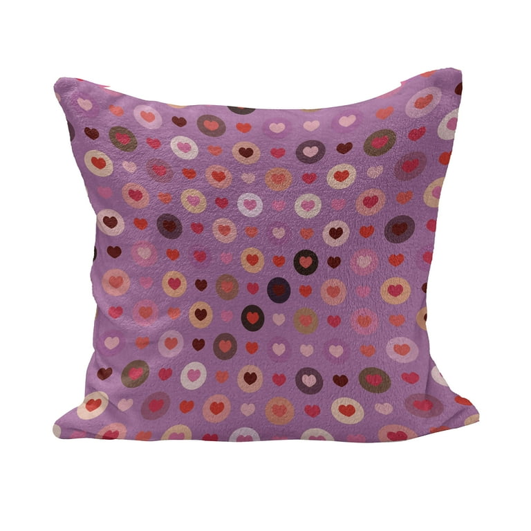  Ambesonne Love Throw Pillow Cushion Cover, Small Heart