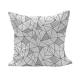 thumbnail image 1 of Abstract Fluffy Throw Pillow Cushion Cover, Surreal Doodle Drawing Style Geometric Cubism Pattern Line Art Inspired Design, Decorative Square Accent Pillow Case, 16" x 16", White Black, by Ambesonne, 1 of 5