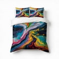 thumbnail image 1 of Abstract Fluid Art Bedding Set 3 Pcs Soft Microfiber Quilt Cover For Bedroom Decor, Comforter Cover With 2 Pillowcase, 1 of 5