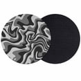 thumbnail image 1 of Abstract Fluid Art Coasters Set of 2, Absorbent Coasters for Drinks, Black Grey Gradient Simple Line Coaster for Desk Coffee Table Protection, Home Decor House Warming Gifts 4", 1 of 8