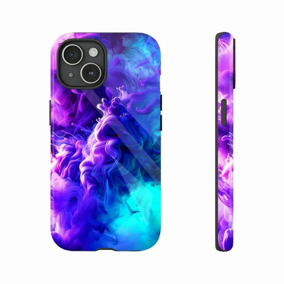 Abstract Fluid Art Colorful Vibrant Protective Case for Art Enthusiasts Women Men, Compatible with iPhone 11/12/13/14/15/16 (Pro Max/Plus)
