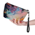 thumbnail image 1 of Abstract Fluid Art Leather Makeup Bag Small Travel Cosmetic Bag For Women,Cosmetic Organizer Makeup Pouch For Purse, One Size, 1 of 4