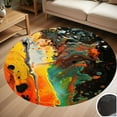 thumbnail image 1 of Abstract Fluid Art Round Carpet Living Room Bedroom Home Decoration Coffee Table Mat Lounge Rug Chair Mats, 1 of 5