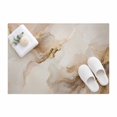 Abstract Fluid Artwork Area Rug 2'x3', Beige Gold Gradient Marble Stone ...