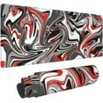 thumbnail image 1 of Abstract Fluid Marbled Design Gaming Mousepad Big Desk Mat Mousepad Keyboard Pad XXL with Anti-Slip Rubber Base Large Keyboard PC Computer Pad Gaming Mouse Mat for Home Worker Gamer 35.4"x15.7", 1 of 6