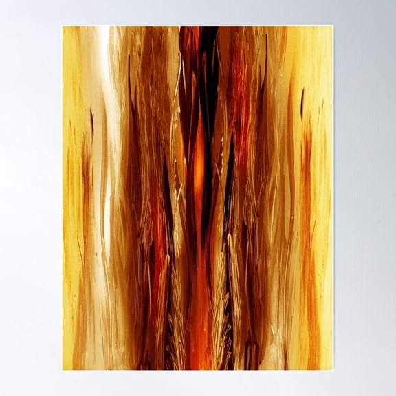 Abstract Forest Hidden Secrets Poster Wall Art, Modern Wall Decor For Living Room Bedroom, 24x36 UNFRAMED