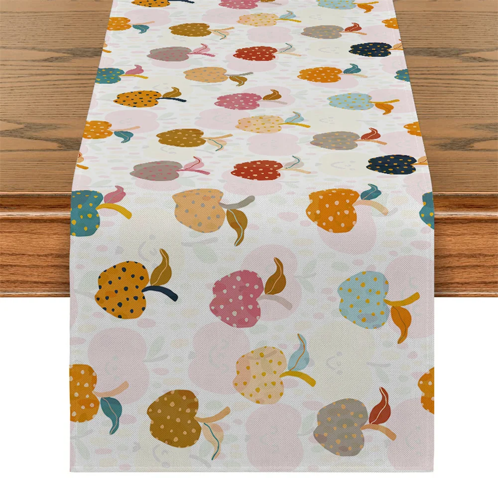 Abstract Fruit Table Flag Lemon Table Runner Modern Abstract Art