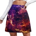thumbnail image 1 of Abstract Galaxy Skirt Women Vincent Starry Night Elegant Mini Skirts High Waist Harajuku, 1 of 7