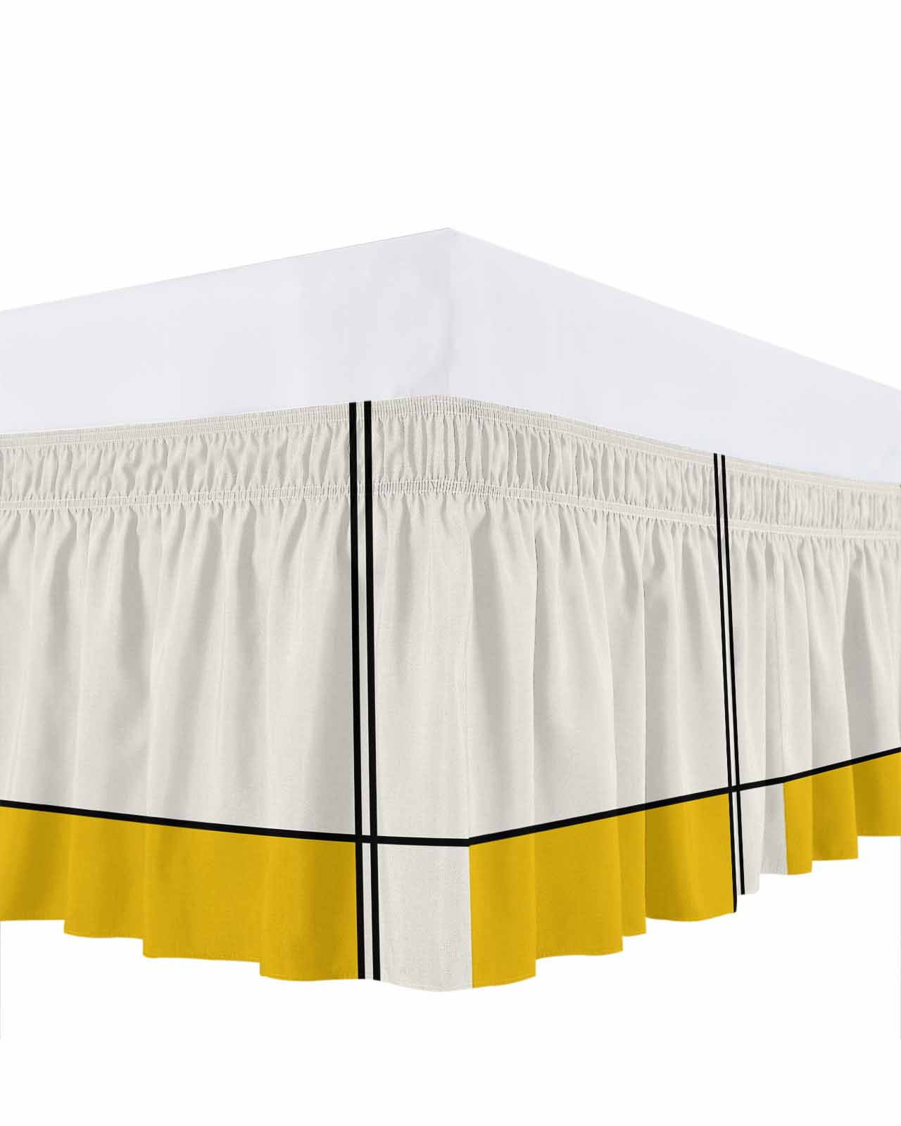 Abstract Gemoetric Bed Skirt California King Size 16