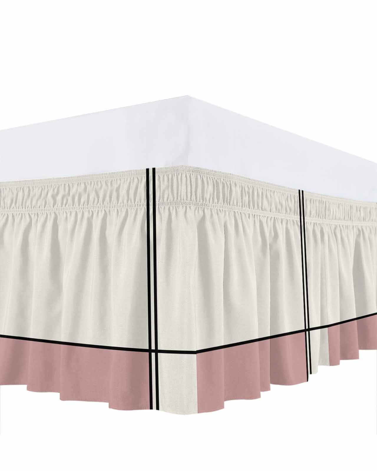 Abstract Gemoetric Bed Skirt Queen Size 16