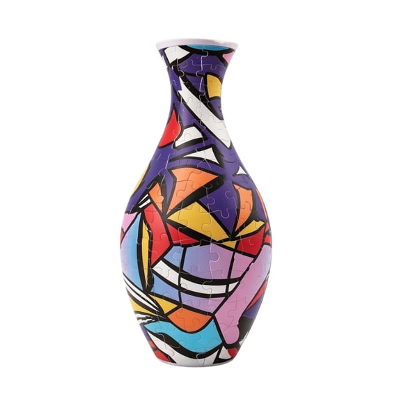 Abstract Geometric 3D Vase Puzzle Craft Kit, DIY Jigsaw Art Model for Adults, Home Decor Crafts & Unique Gift for Men Women, 1 Pack