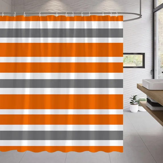 Abstract Geometric Black White Red Shower Curtain 3D Block Square Elegant Frame Modern r Fabric Bathroom with Hook Grey