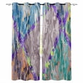 thumbnail image 1 of Abstract Geometric Blackout Curtains 54 Inches Long for Bedroom, Modern Marble Abstract Art Aesthetics Thermal Insulated Room Darkening Black Out Window Curtain Panels Grommet Drapes for Living Room, 1 of 8