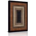 Abstract Geometric Canvas Wall Art for Living Room, Black and Brown ...