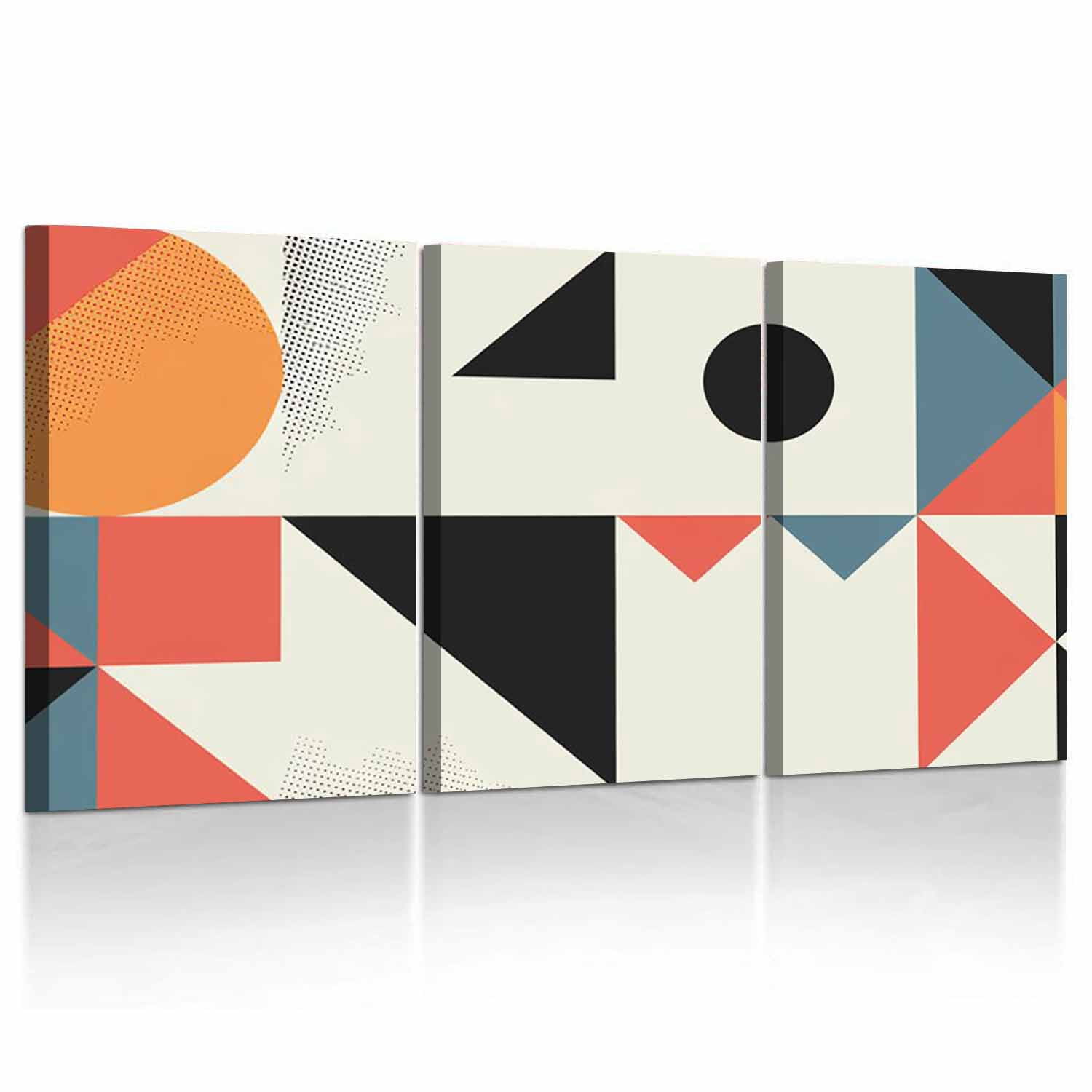 Abstract Geometric Canvas Wall Art Prints For Bedroom Living Room Home ...