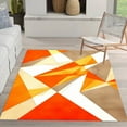 thumbnail image 1 of Abstract Geometric Carpet for Living Room Orange Sofa Coffee Table Beside Rug Modern Cloakroom Balcony Anti-slip Decor Floor Mat, 1 of 5