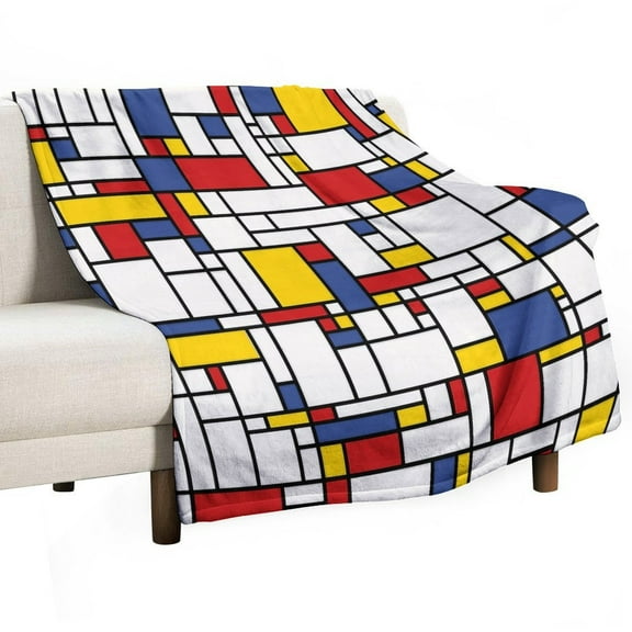 Abstract Geometric Color Blanket for Bed Throw Blanket for Women, Men Super Soft Plush Blanket Throw, Print Blanket