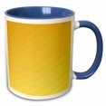 thumbnail image 1 of 3drose, Abstract Geometric Gradient Simple Striped Pattern Background Design, 11oz Two-tone Blue Mug, 1 of 6