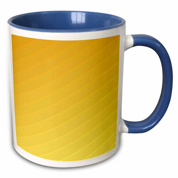 3drose, Abstract Geometric Gradient Simple Striped Pattern Background Design, 11oz Two-tone Blue Mug
