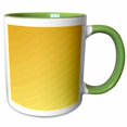 thumbnail image 1 of 3drose, Abstract Geometric Gradient Simple Striped Pattern Background Design, 11oz Two-tone Green Mug, 1 of 6
