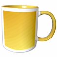 thumbnail image 1 of 3drose, Abstract Geometric Gradient Simple Striped Pattern Background Design, 11oz Two-tone Yellow Mug, 1 of 6