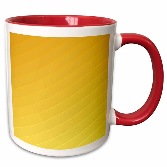 3drose, Abstract Geometric Gradient Simple Striped Pattern Background Design, 15oz Two-tone Red Mug