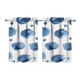 thumbnail image 1 of Abstract Geometric Kitchen Curtains - Vintage Abstract Geometric Tier Cafe Curtains for Bathroom Living RV Rod Pocket Window Drapes 36 Inch 2 Panels Set 28"x36" 2 Panels Window Treatment Tiers, 1 of 4