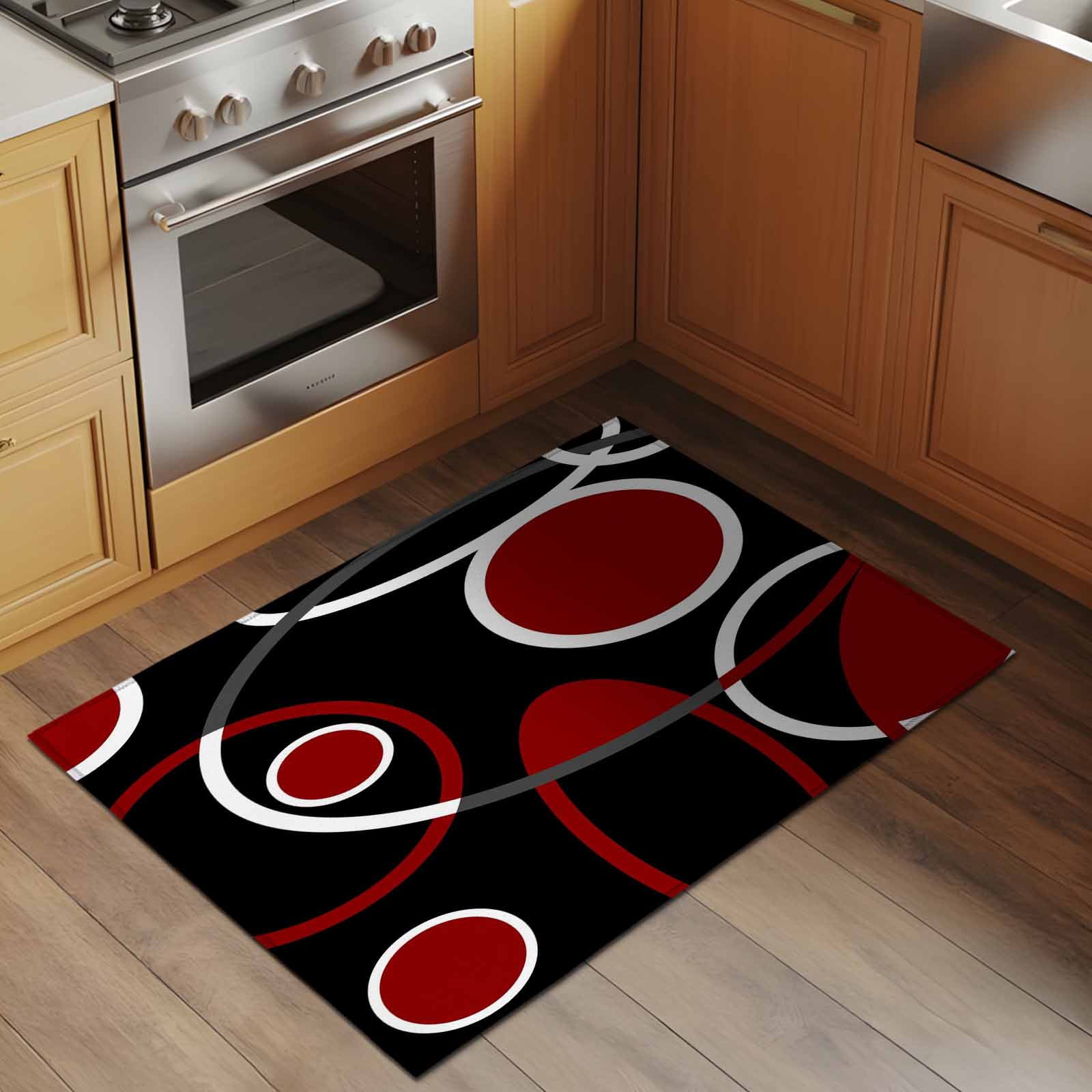 Abstract Geometric Lines 2x3 Rug for Entryway Front Door Kitchen Sink ...
