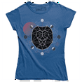 thumbnail image 1 of Abstract Geometric Lion Head Different Moon Phases Surrounding T-Shirt, 1 of 4